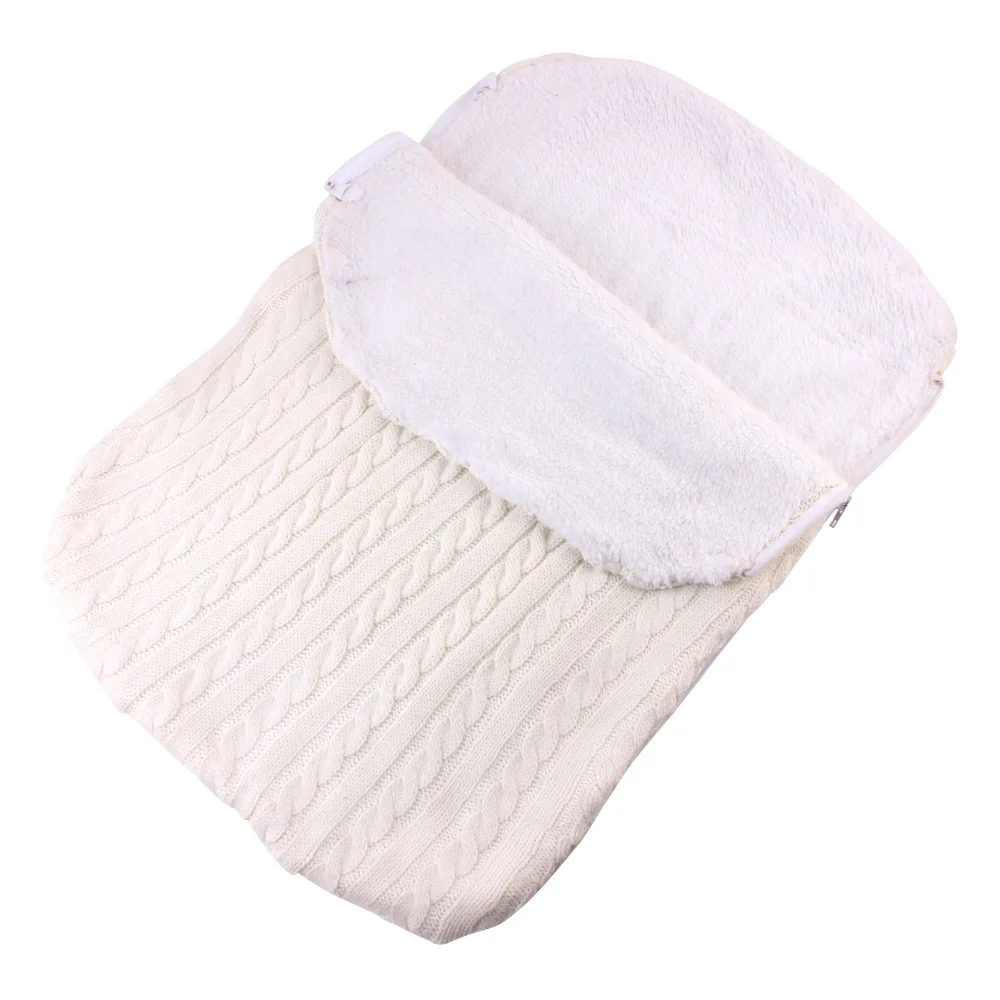 

68x40CM Baby Sleeping Bag Thickened and Velvet with Zipper Winter Knitted Warm Sleeping Bag High Quality Comfortable Velvet