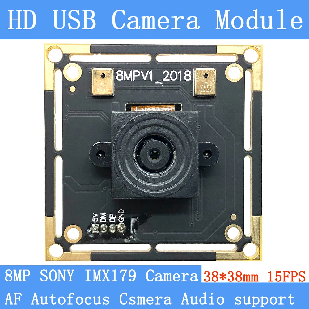 Мини-камера USB2.0 800 Вт SONY IMX179 AF автофокус 15 кадров в секунду MJPEG USB модуль камеры