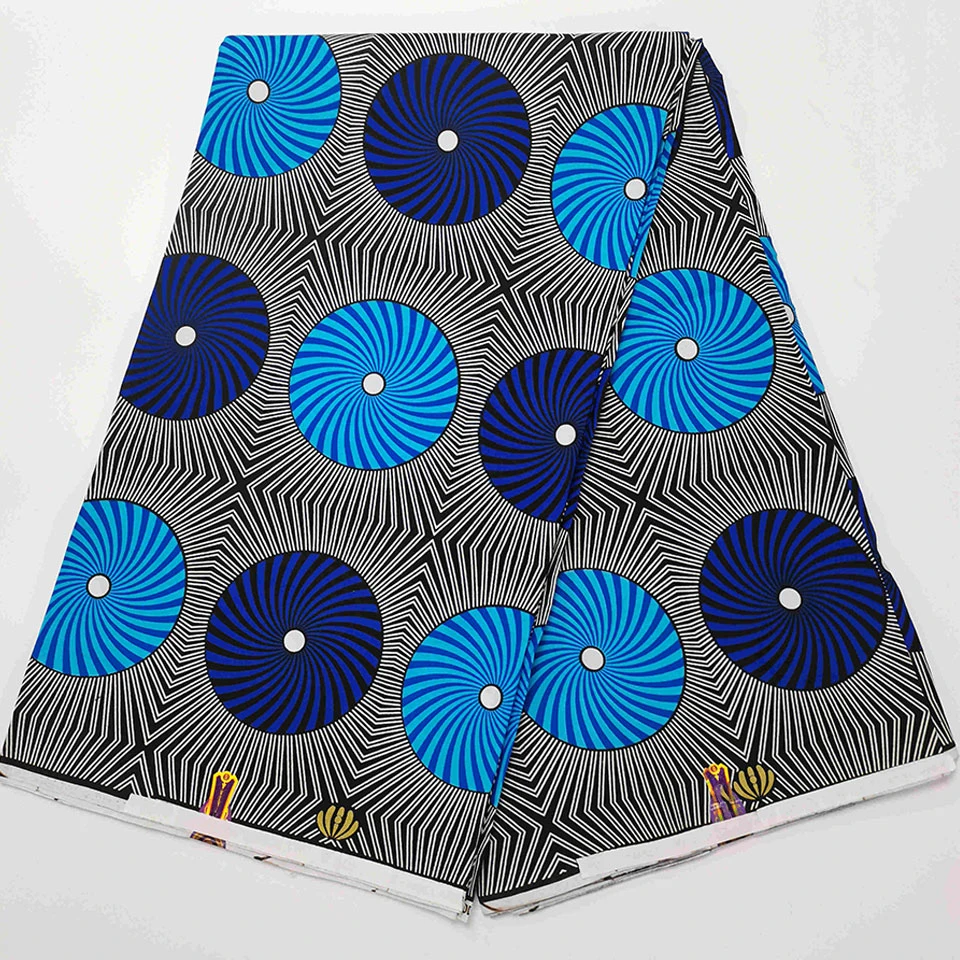 

6 Yards Mitex Wax Print/ African Fabrics Kitenge/Pagnes/Tissues Africain/ Lapa/Chitenge HS-28