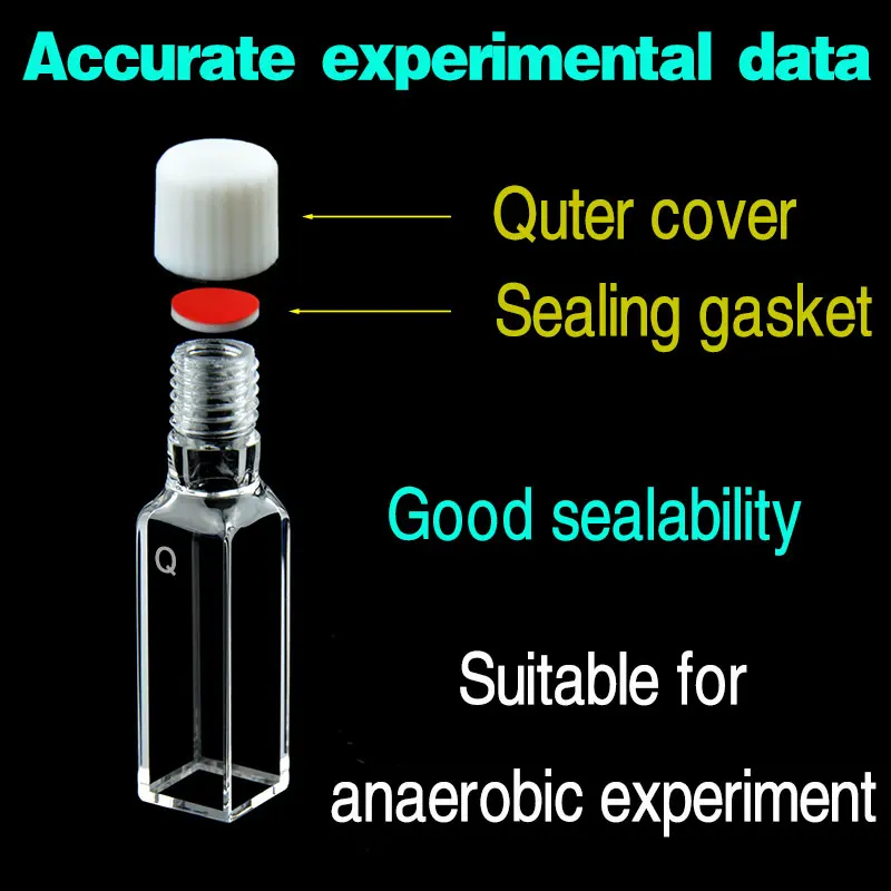 

Quartz fluorescence sealed cuvette with screw cap(10mm)