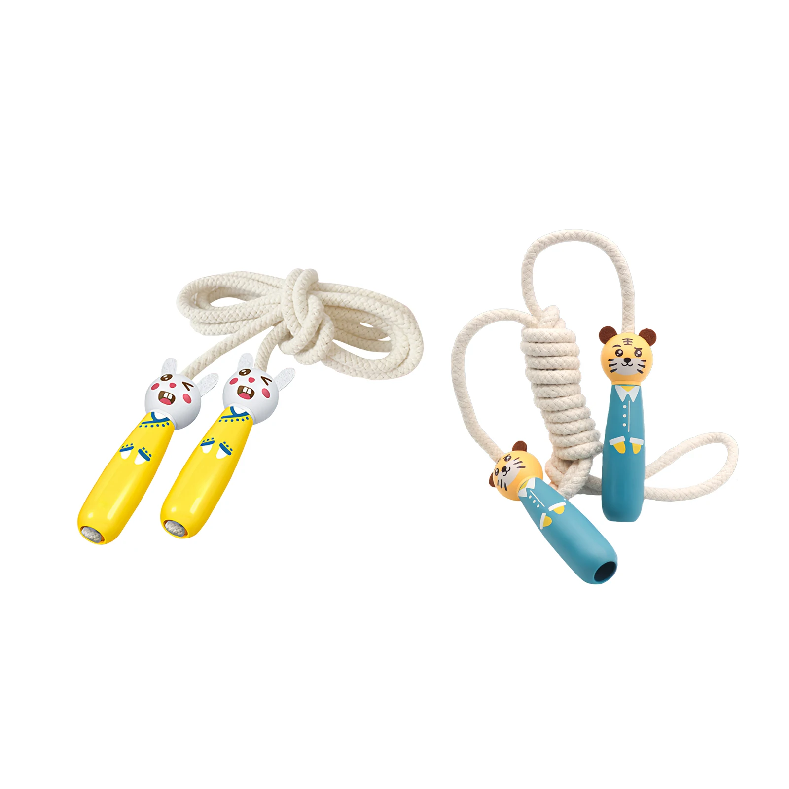 

Lovely Cartoon Wood Handle Kids Children Skipping Jump Rope Sport Exercise Tool