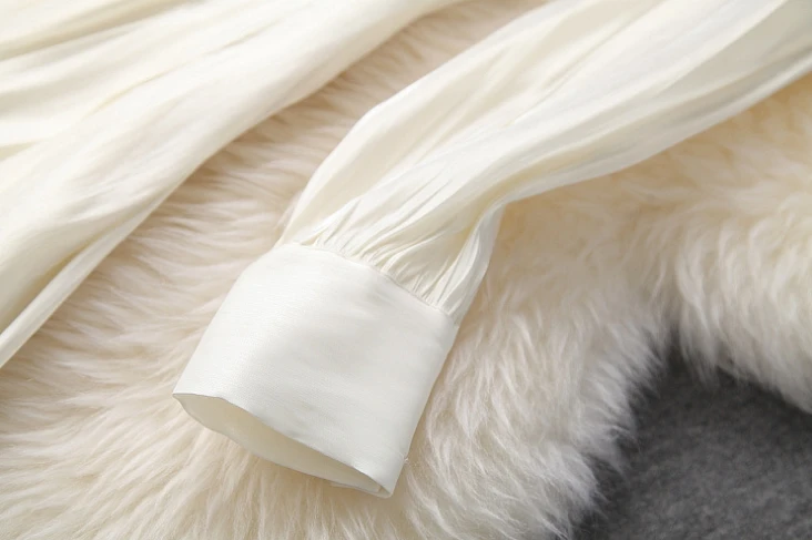 luna2020 high-quality new fashion runway women's lace-up bow tie waist long A-shaped eustoma skirt temperament dress N231 | Женская