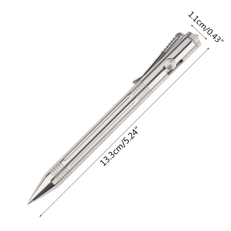 

Multi-purpose Premium Bolt Action Pen Regular Refill Durable Stainless Steel Clip Weight Balanced for Signature Office