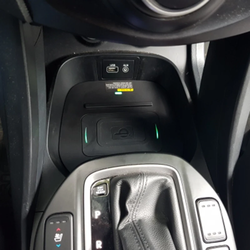 Для hyundai Grand Santa Fe IX45- QI Беспроводное зарядное устройство, зарядное устройство для телефона, зарядная пластина, держатель для телефона, аксессуары для iPhone