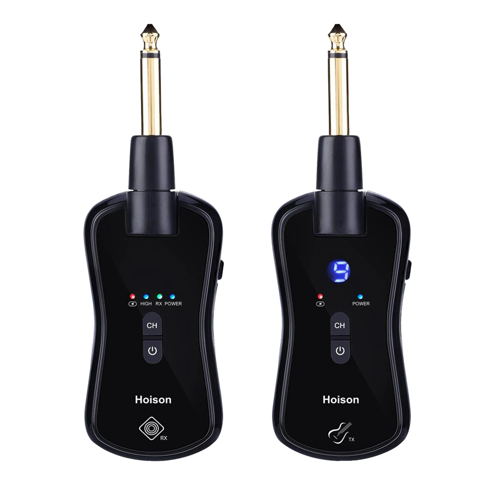 

UHF Guitar Audio Transmitter Receiver 20Hz-20kHz Rechargeable Accessories
