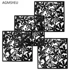 Стильная картина из 4 частей птиц обувь с украшениями в виде цветков и Бабочек Кулон перегородка Экран разделительная панель украшения дома шторы