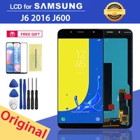 original 5 6 lcd display for samsung galaxy j6 2018 j600f j600 lcd screen touch digitizer assembly for galaxy j600 lcd display