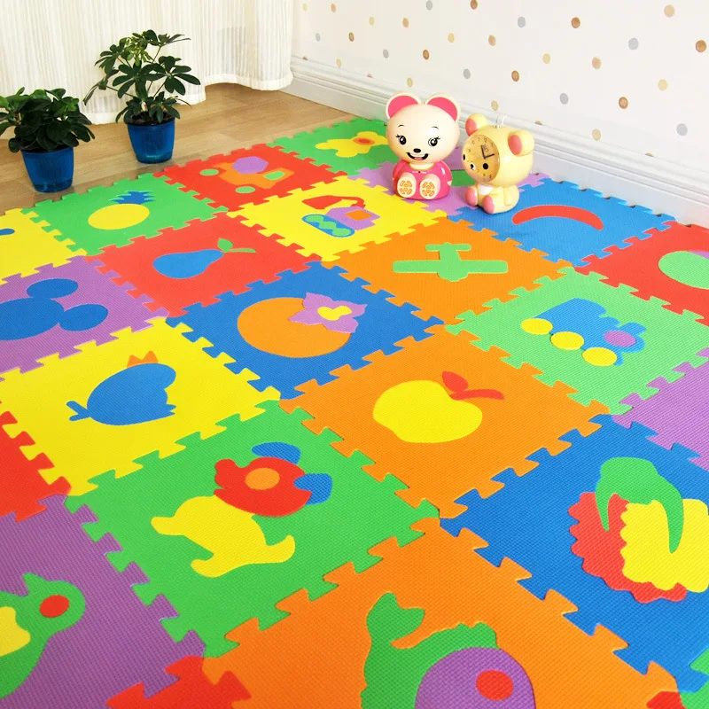 Спальня пенопластовая сборка пазл с животными коврик для лазания 10 милых