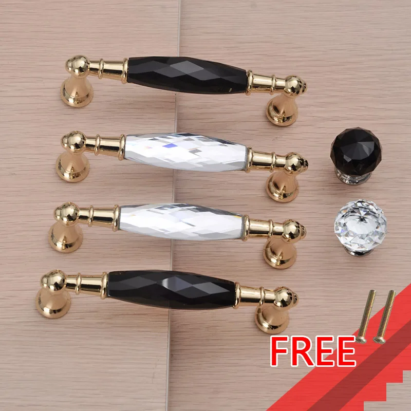 

Furniture Handles for cabinets and drawers Wardrobe Knobs Kitchen Pull Cupboard Jewelry Closet Zinc Alloy Crystal Glass Hardware