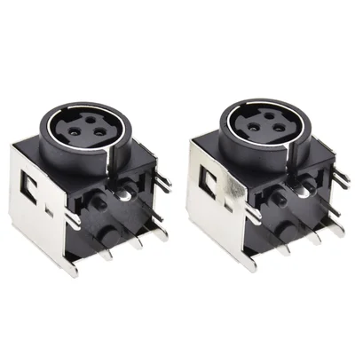 Разъем DIN Female 4-жильный S-terminal DIN-4P Socket DIN-422 MPC-4-02 вилка подключения