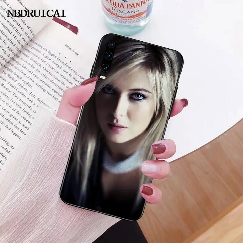 Чехол для телефона PENGHUWAN из ТПУ теннисного игрока Sharapova черный корпус Huawei Honor 20 10 9 8