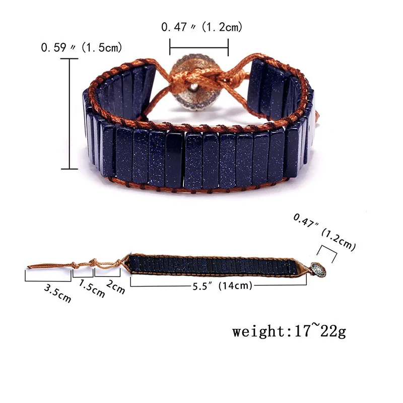 Женский и мужской браслет из бусин 7 Чакр в богемном стиле кожаный ручной работы с