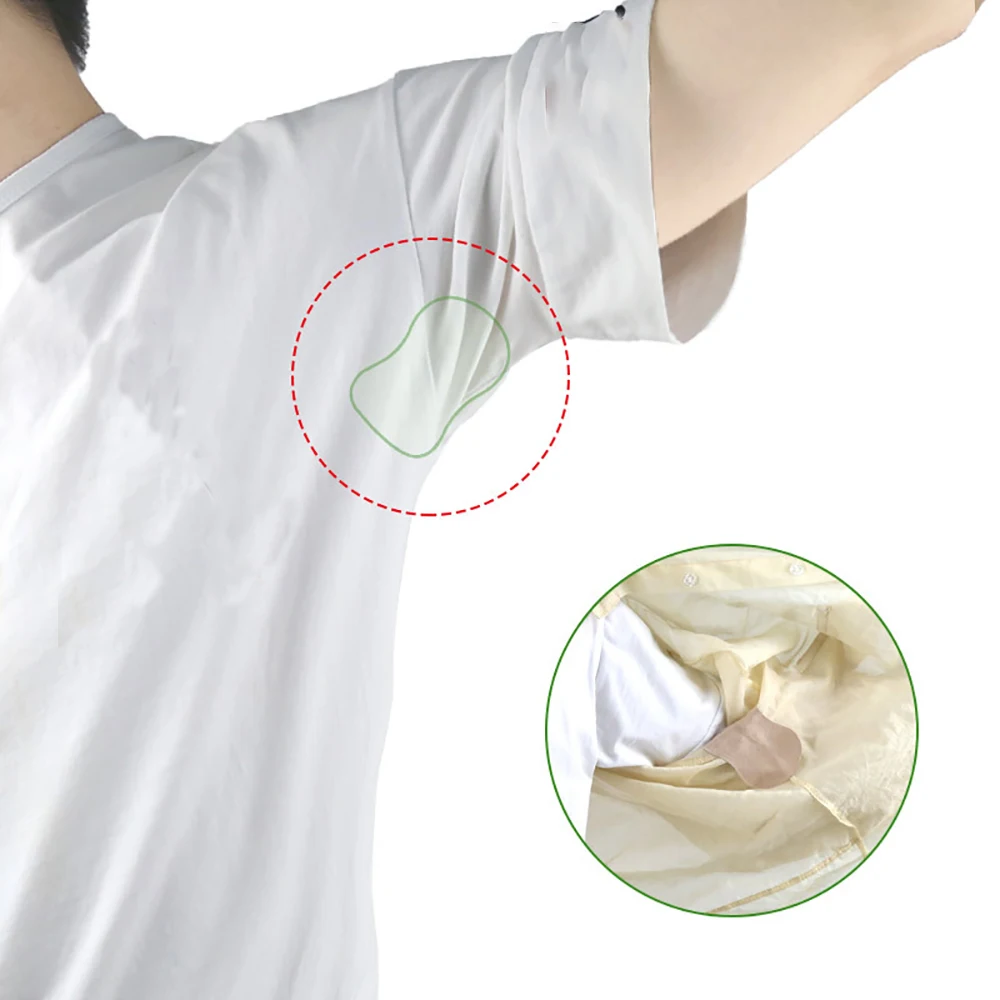 

4Pc self-adhesive deodorant stickers sweat-absorbent underarm pads underarms feet sweat pads breathable underarm shields