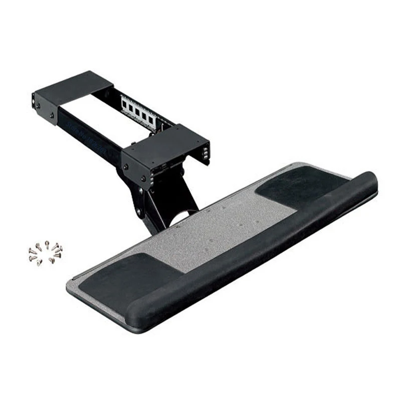

LK06A Ergonomic Sliding Tilting XL Size Wrist Rest Keyboard Holder with Two Mouse Pads for Computer Desk Keyboard Tray Stand