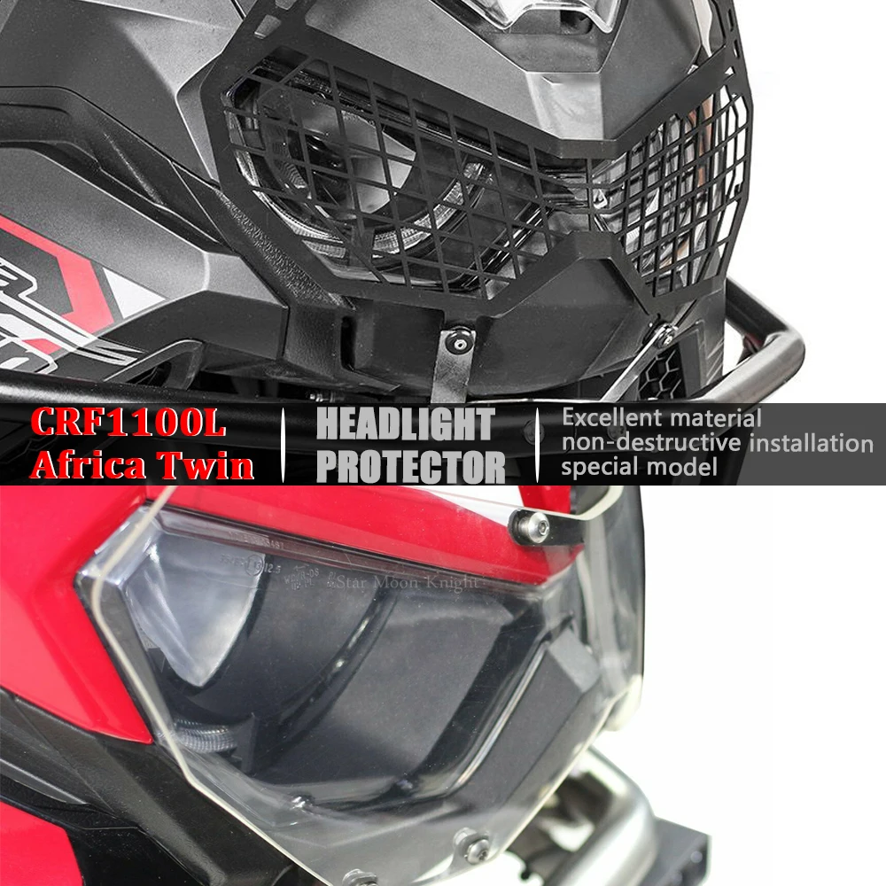 

For Honda Africa Twin CRF1100L CRF1100 L1 CRF 1100 L 2020 2021 - NEW Motorcycle Headlight Head Light Guard Protector Cover