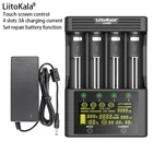Зарядное устройство LiitoKala Lii600 18650 для аккумуляторов 3,7 в, li-ion, 1,2 в, NiMH, 9 В, призматическое 10440, 17500, 18350, 18650, 26650, 26700, 21700, AA, AAA