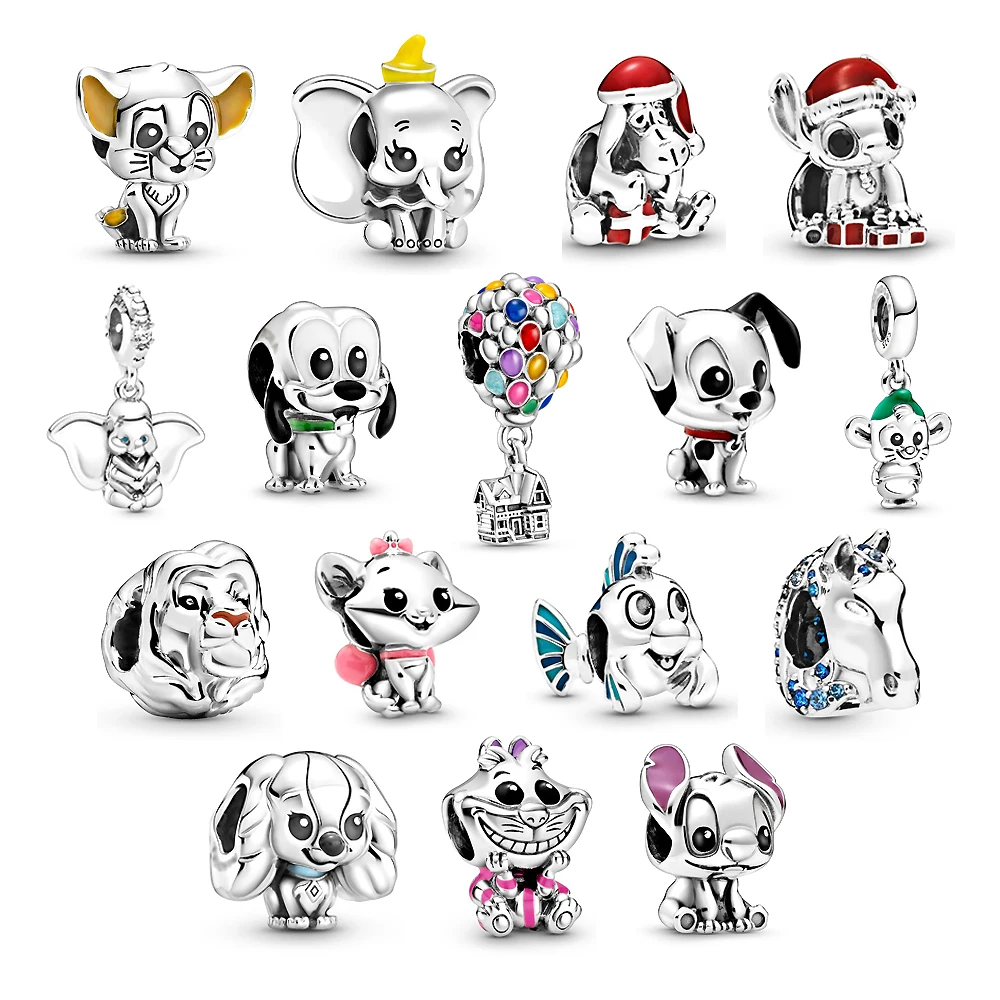 

Hot Sale New Ladies Fine Jewelry Original Creative Matching Pandora 925 Sterling Silver Beads Animal Charms DIY Plata Bracelet