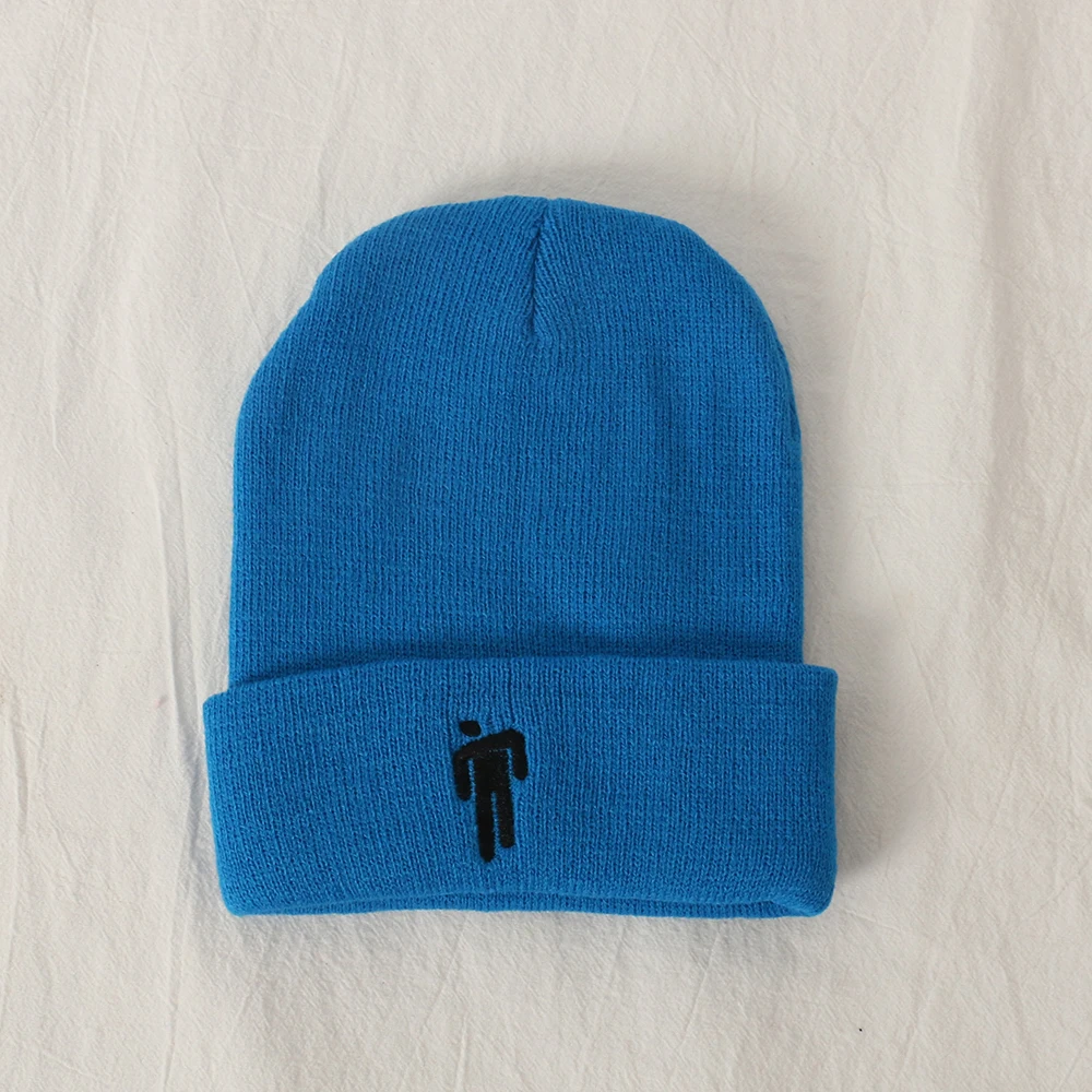 Billie Eilish Beanie цвета вязаная зимняя шапка однотонный хип-хоп трикотажный свитер шляпа костюм капитана аксессуар подарки теплая зима