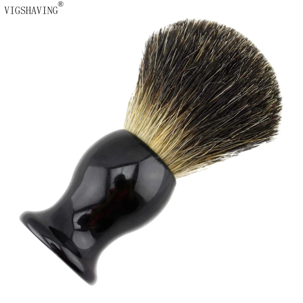 VIGSHAVING Resin Handle Pure Badger Hair Men Shaving Brush | Красота и здоровье