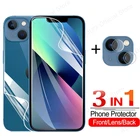 Гидрогелевая пленка 3 в 1 для iPhone 13 Mini 13 Pro, Защитное стекло для объектива камеры, для iPhone 12, 13 Pro, 13 Pro max, пленка