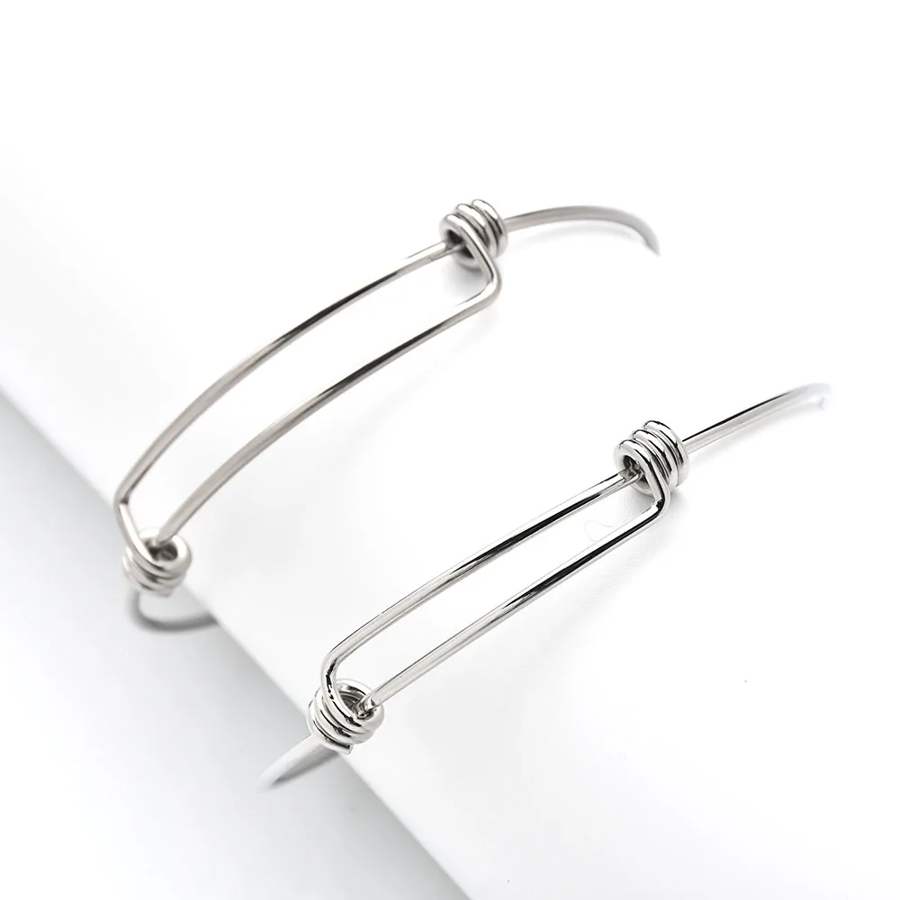 2 шт. браслеты из нержавеющей стали для изготовления ювелирных изделий |