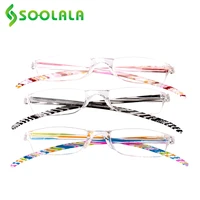 soolala 3pcslot rimless striped integrated reading glasses women men ultralight clear lens presbyopic magnifier reading glasses