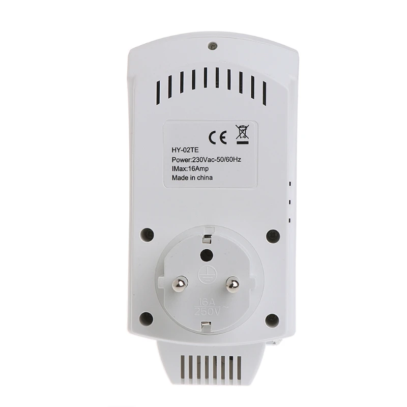 

16A 4.0kW Temperature Controller Room Electric Heating Plug In Thermostat EU