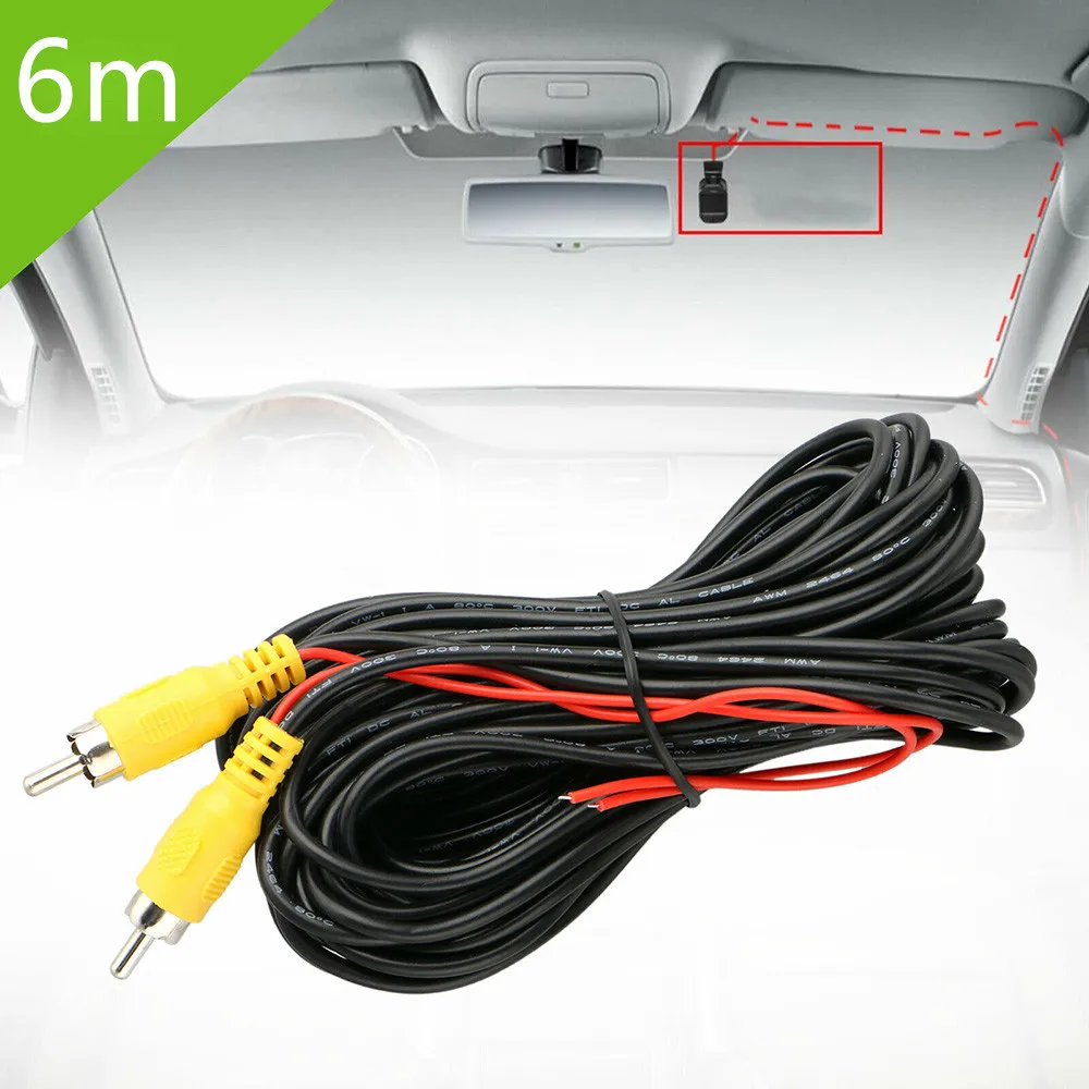 

Backup 6M RCA Cable Cable Camera Car Detection For Truck Trailer Durable