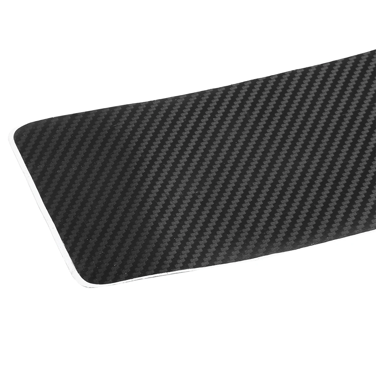 Стильная черная 3D наклейка на порог багажника из углеродного волокна
