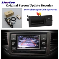 car rear view backup camera for vw golf sportsvan reverse parking cam full hd ccd decoder