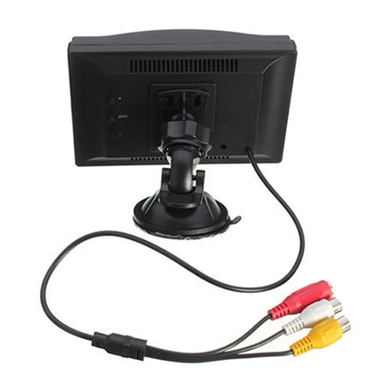 

5 inch Car Reversing Monitor LCD High Definition Digital Screen 2 Way Video Input Auto Parking Rearview Camera