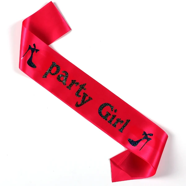 Ярко-розовые вечерние комплекты для девочек 1 повязка на голову + пояс брошь с