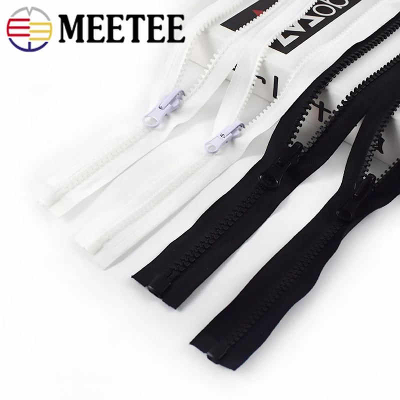 Открытый слайдер Meetee 5 #8 # из смолы двухсторонний вращающийся на молнии для пальто