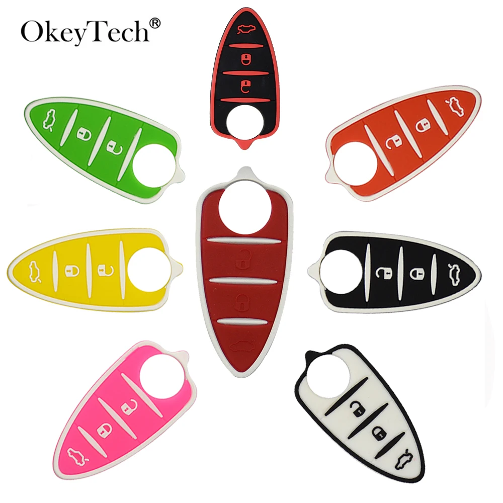 Резиновая прокладка OkeyTech для Alfa Romeo156/159 /mito/giulietta/gt/4c 3 кнопки коврик