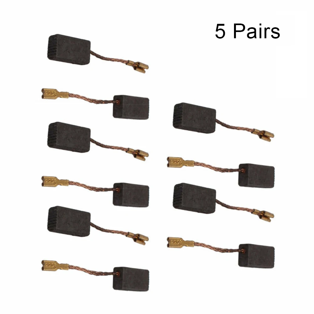 

5 Pairs Carbon Brushes Electric Drill 6* 9*16mm Motor Carbon Brushes Spare