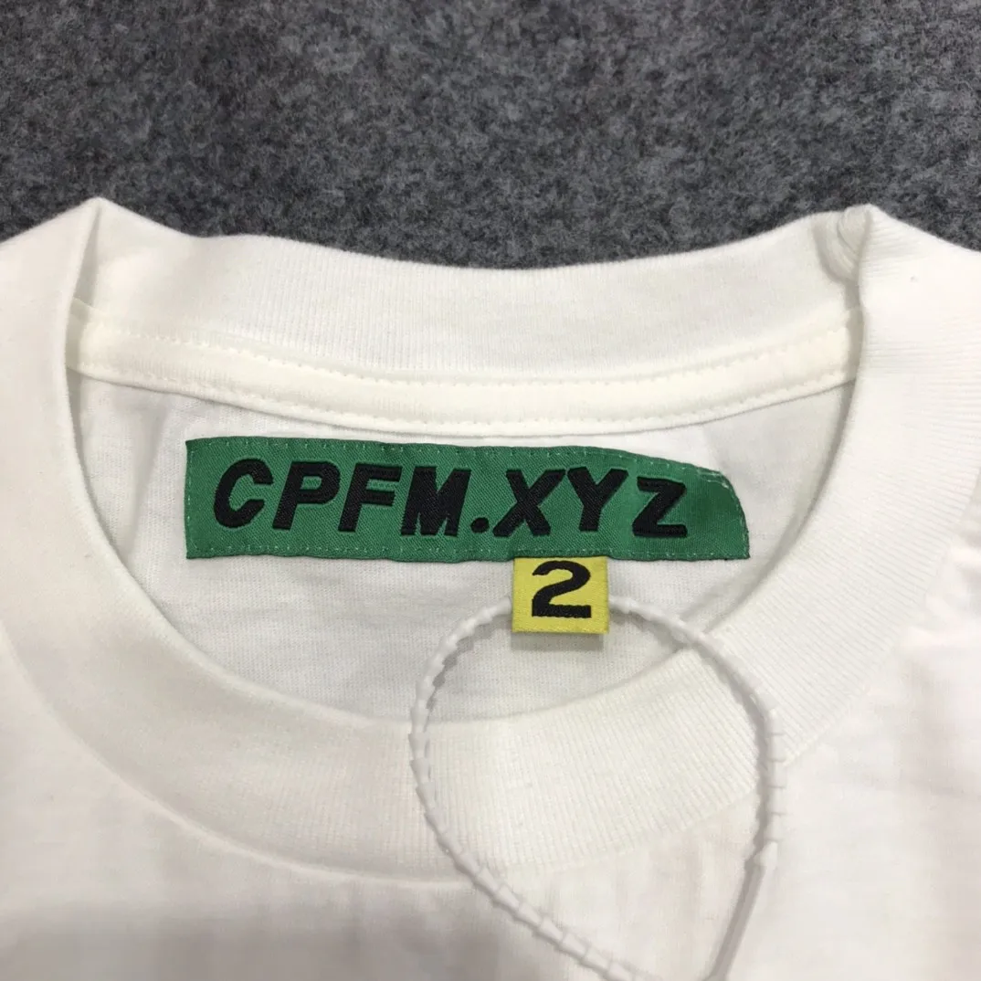 Футболки CPFM для мужчин и женщин открытая тенниска высокого качества с принтом в