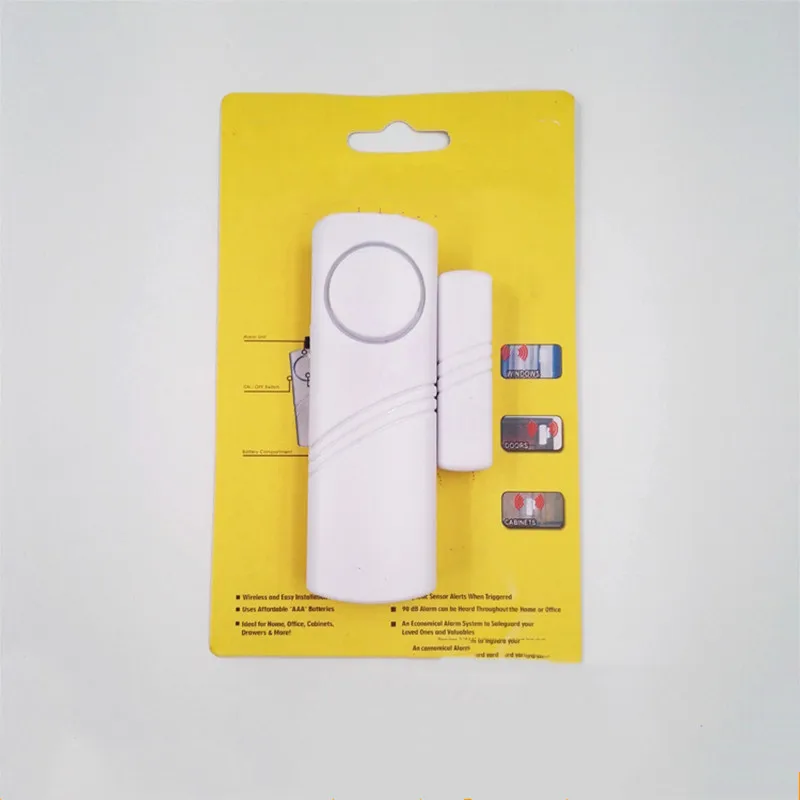 

1PC Door Window Sensor Wireless Burglar 90bp Alarm Magnetic Home Longer System Entry Burglar Security Battery Device Safety Home