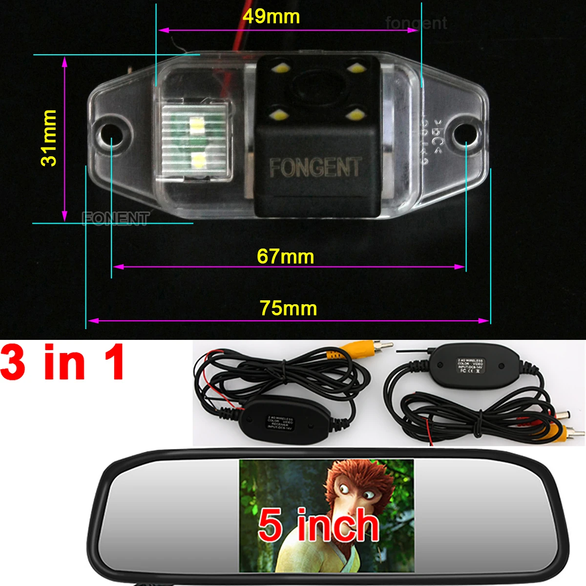 Для Toyota Land Cruiser LC 90 120 Series Prado 2700 4000 1996 ~ 2018 Автомобильная камера заднего вида для