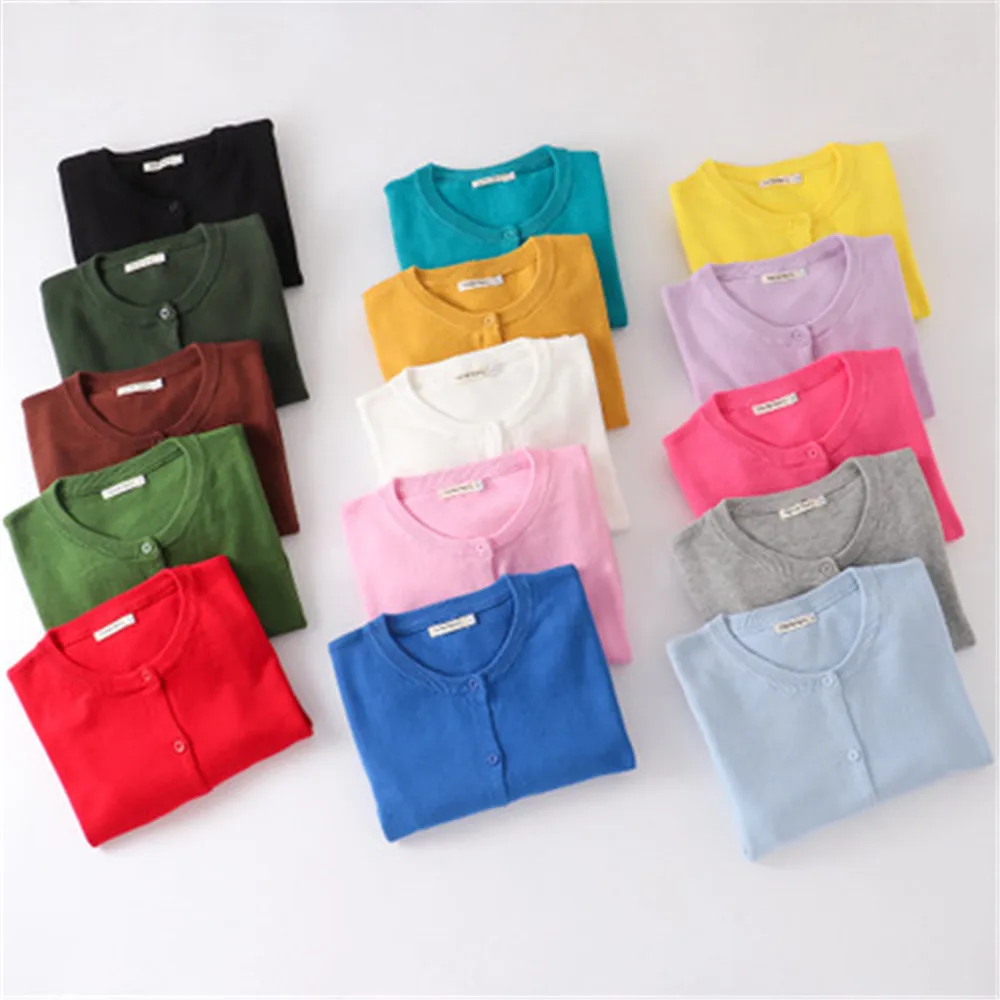 Свитера для детей от 12 мес. до 6 лет кардиганы девочек и мальчиков хлопковое