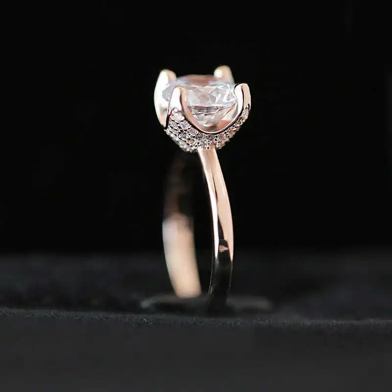 

Fashion Cut Ring Women YellowGold Color Elegant Size6-10 Round Rings