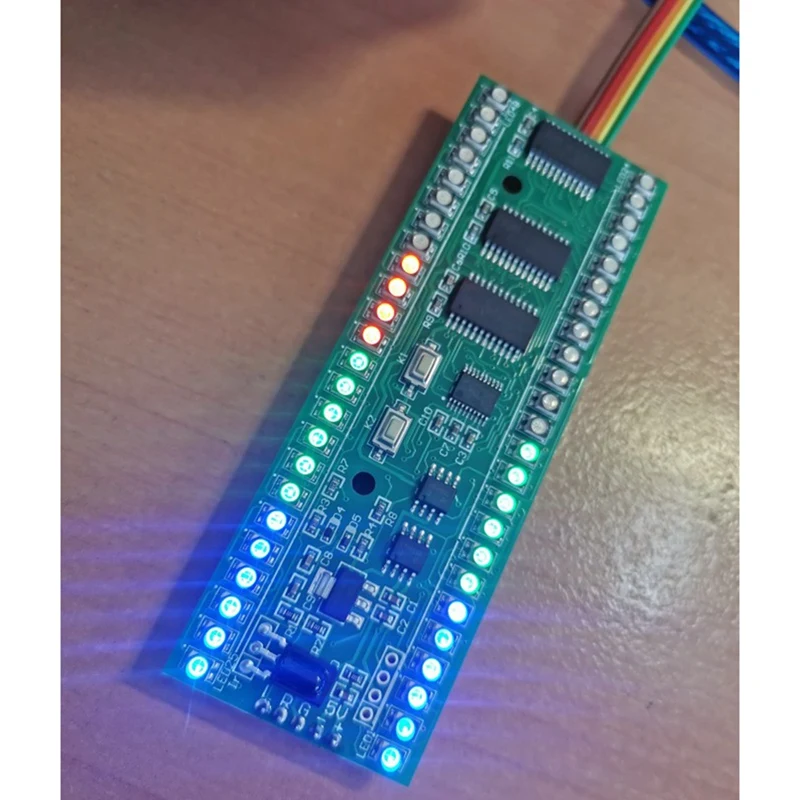 

5V RGB MCU Adjustable Display Pattern Dual Channel Dual 24 LED Level Indicator