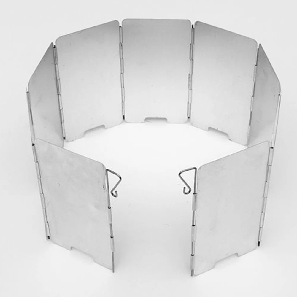

Outdoor Portable Cooking Foldable Silver Picnic Aluminum Camping Durable Hiking Wind Shield Screen