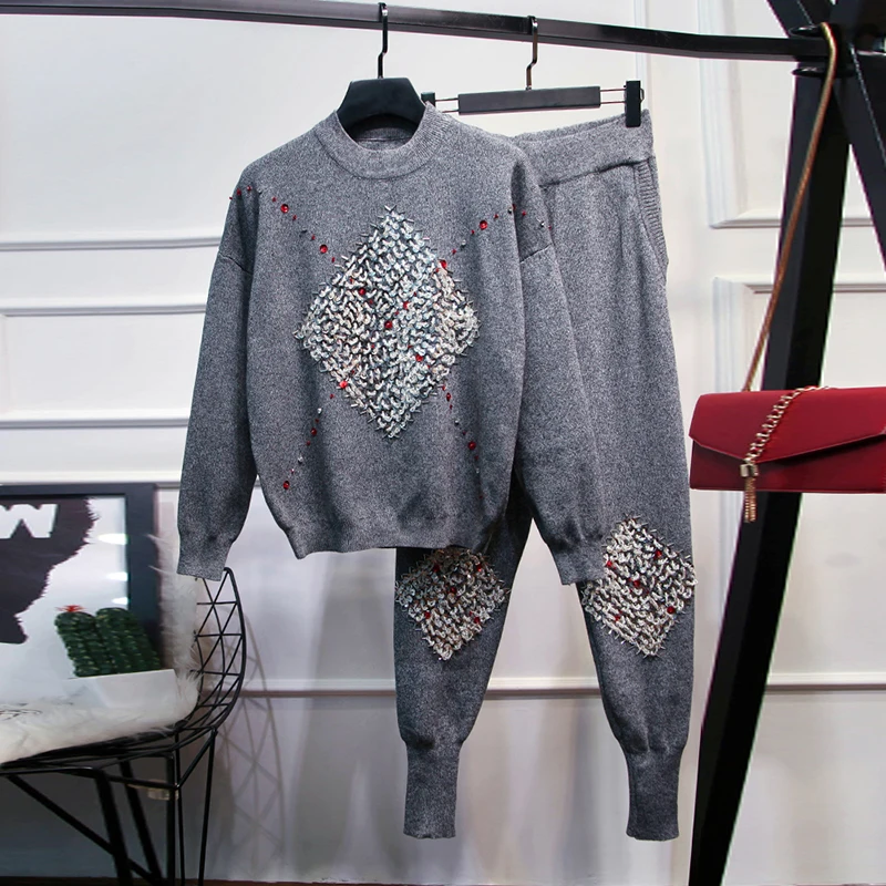 HIGH STREET/Новинка, стильный костюм для подиума, комплект женской футболки с короткими рукавами, Джинсовый комплект со штанами