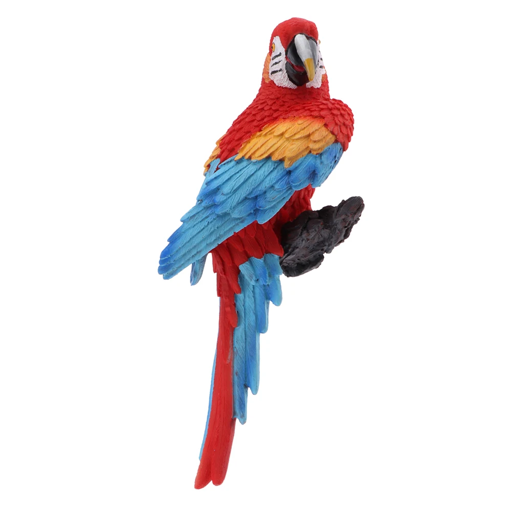Parrot Statue Sculpture Standing on branches for Patio Garden Lawn and Nature Lovers Tropical Bird Collectors Gift | Дом и сад