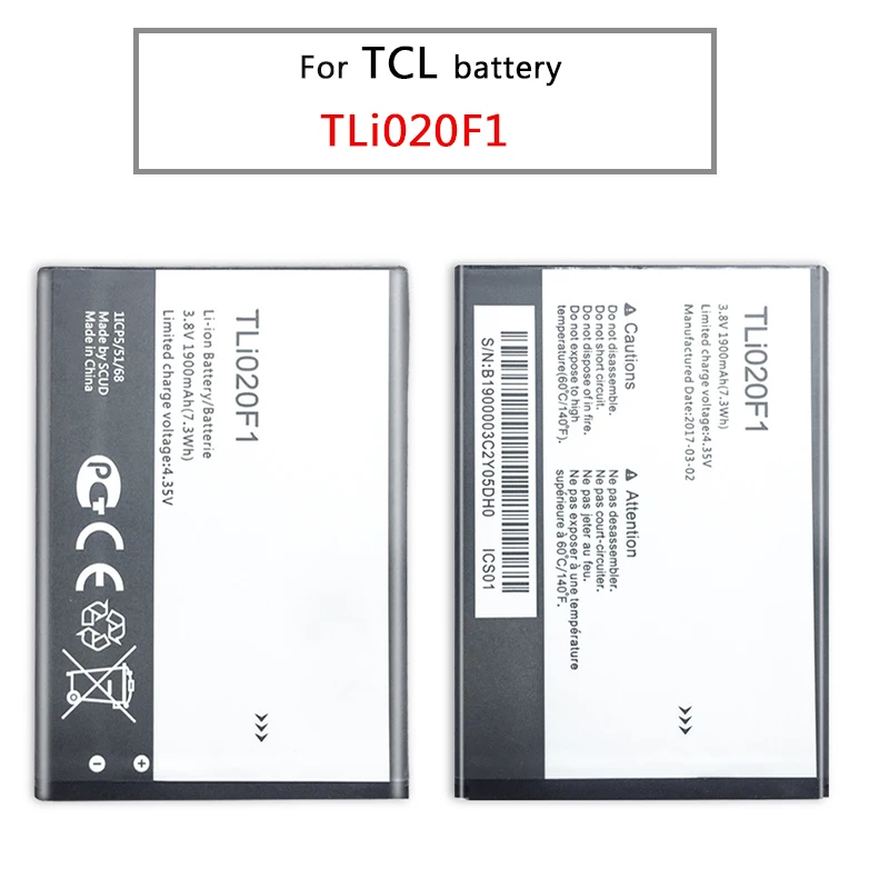Новая батарея TLI020F1 TLI020F2 для TCL J720T J726T Alcatel One Touch Pop 2 5042d C7 7040 OT Замена телефона на 7040D