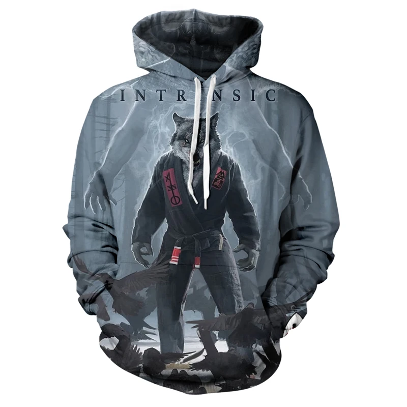 

New fashion 3D Hoodie creative art style spring and autumn fashion Hoodie cartoon handsome tiger Hoodie