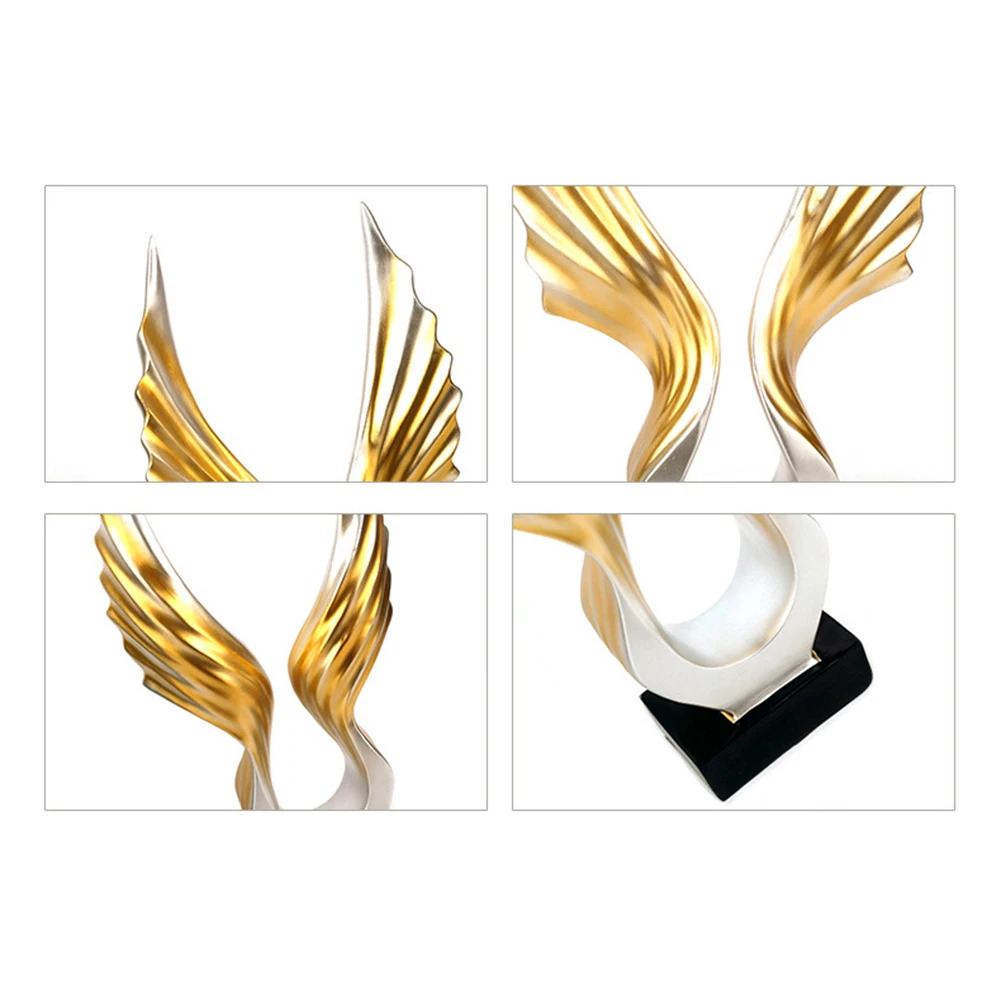 Имитация абстрактные с раскрытыми крыльями фигурка птицы скульптура