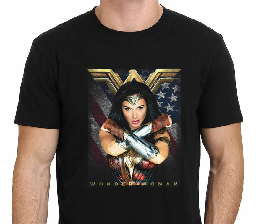 Новый Wonder Woman фильм о супергероях Галь гадот мужские и женские футболки S 5XL летние