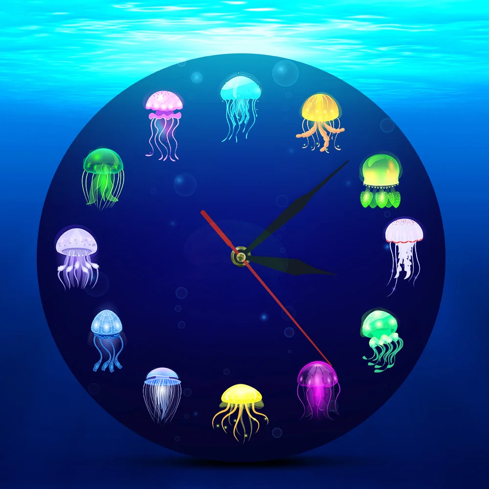 Красочные печатные технические настенные часы декор для детской комнаты