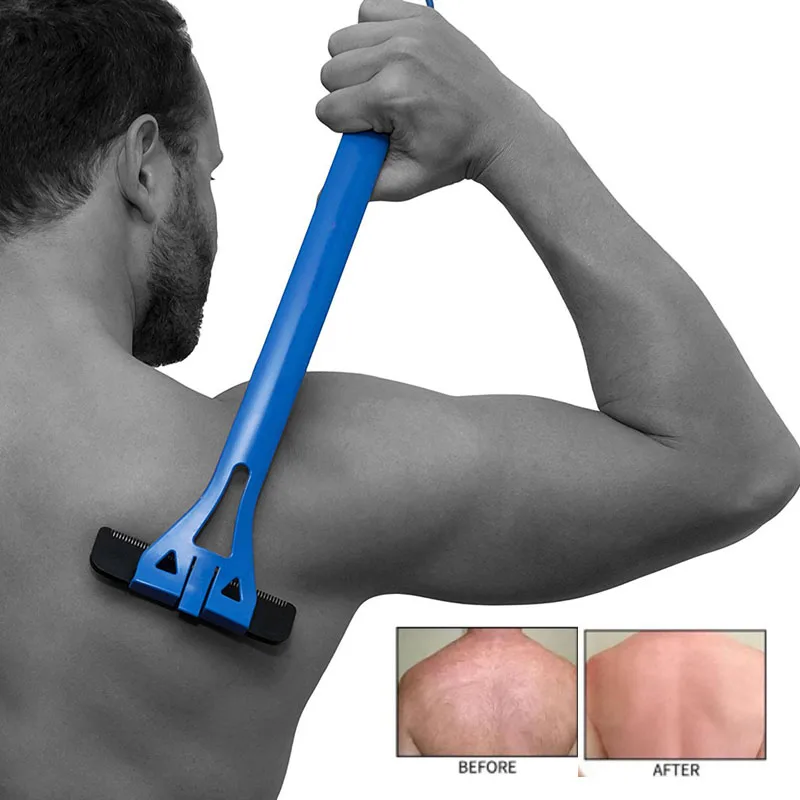 Ручная Бритва для волос на спине триммер всего тела бритва с длинной ручкой и